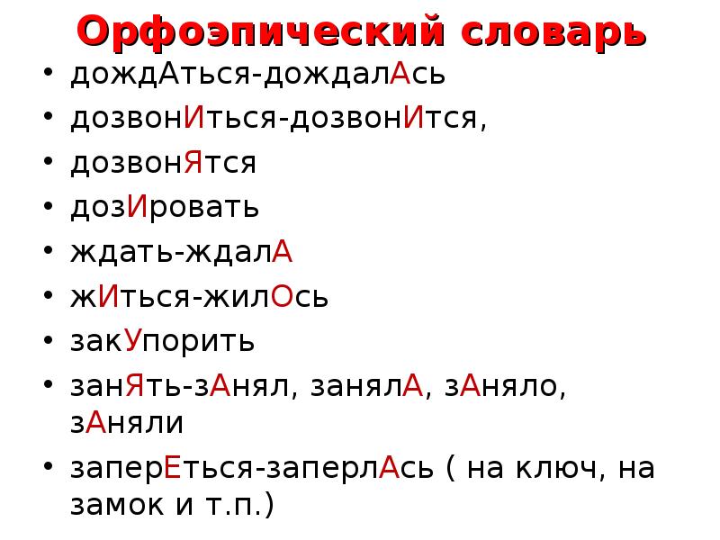 Презентация на тему орфоэпический словарь русского языка