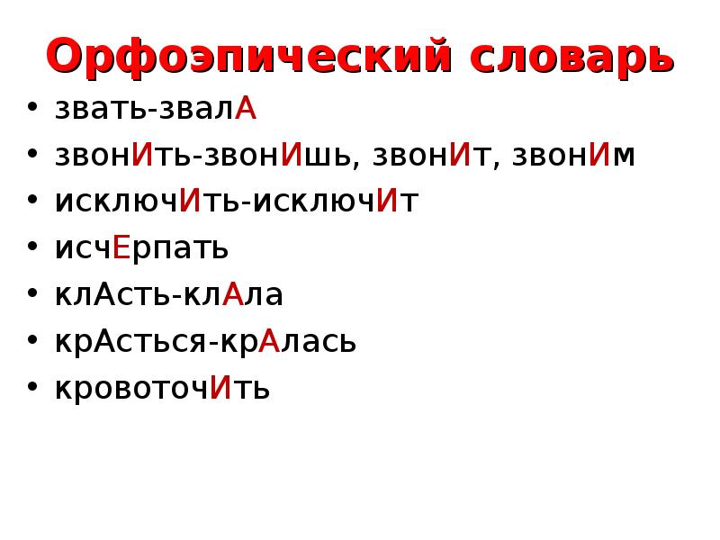 Презентация на тему орфоэпический словарь русского языка