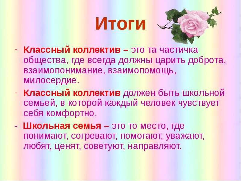 Чтобы быть коллективом 4 класс презентация