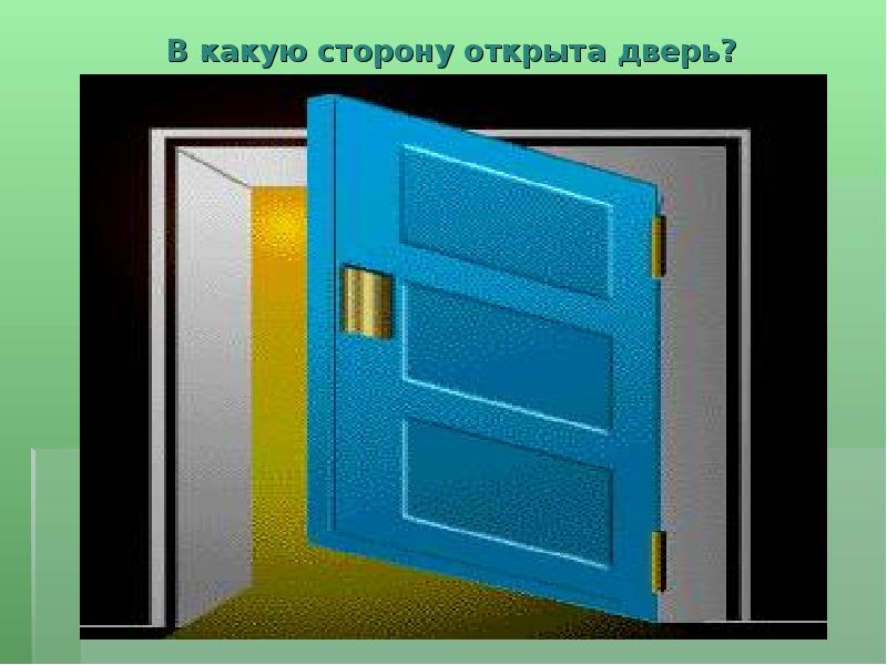 В какую сторону открывают. Открытая дверь для презентации. В какую сторону открыто. В какую сторону открывать дверь. С какой стороны.