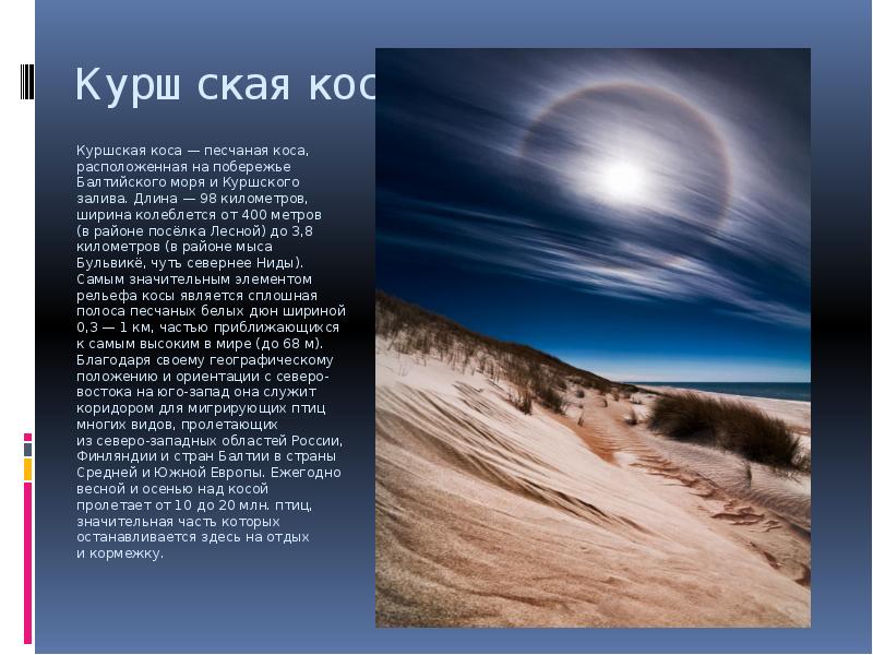 Куршская коса
Куршская коса — песчаная коса, расположенная на побережье Балтийского моря и Куршского Куршская коса
Куршская коса — песчаная коса, расположенная на побережье Балтийского моря и Куршского