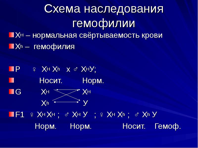 Презентация на тему генетика пола сцепленное с полом наследование 9 класс