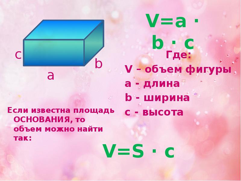 Презентация математика 5 класс объем прямоугольного параллелепипеда