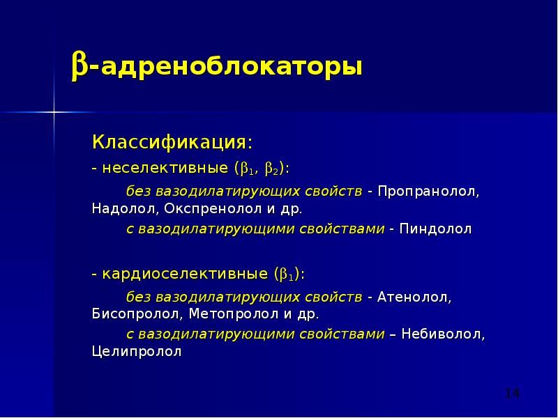 Презентация альфа адреноблокаторы