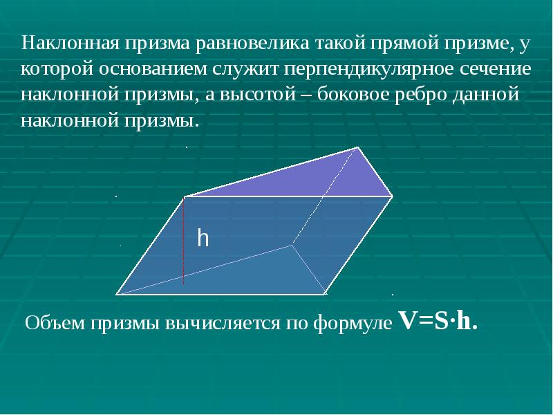 Наклонная призма фото