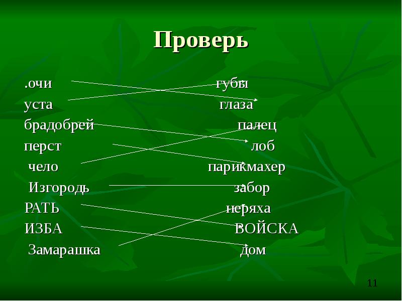 Проект на тему устаревшие слова