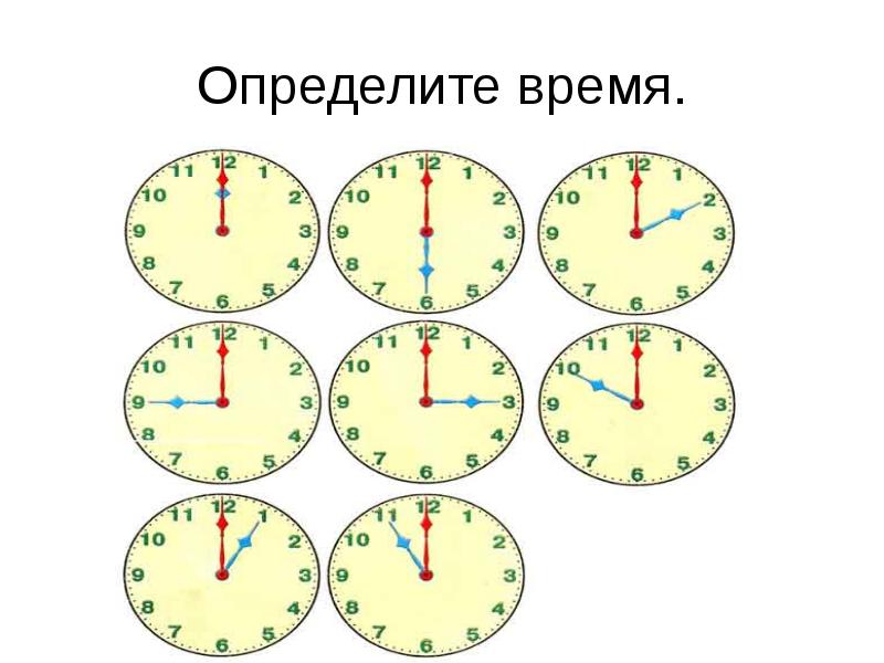 Время презентация 2 класс