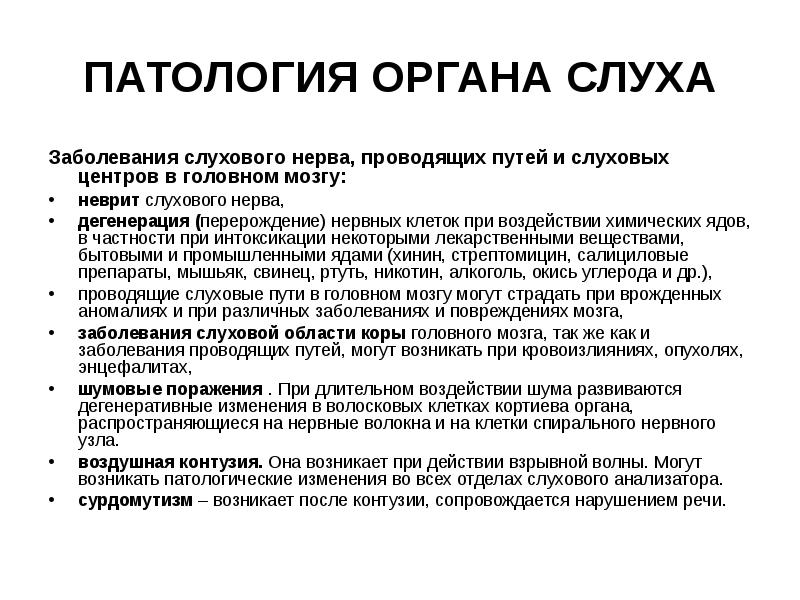 Анатомия физиология и патология органов слуха презентация