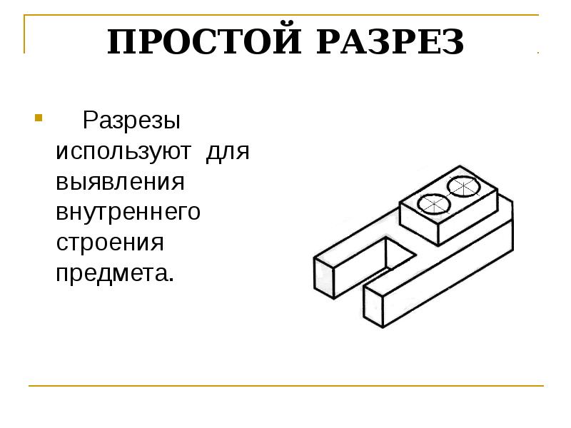 Разрезы черчение презентация