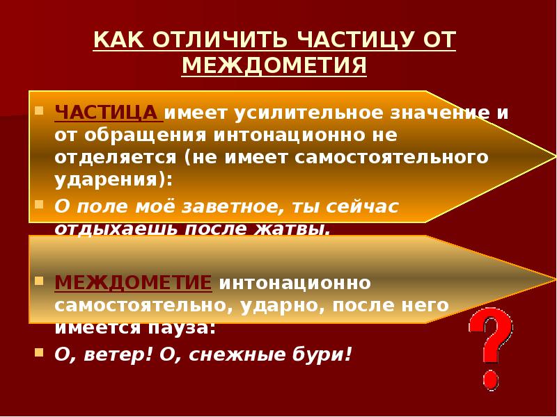 Презентация частицы и междометия