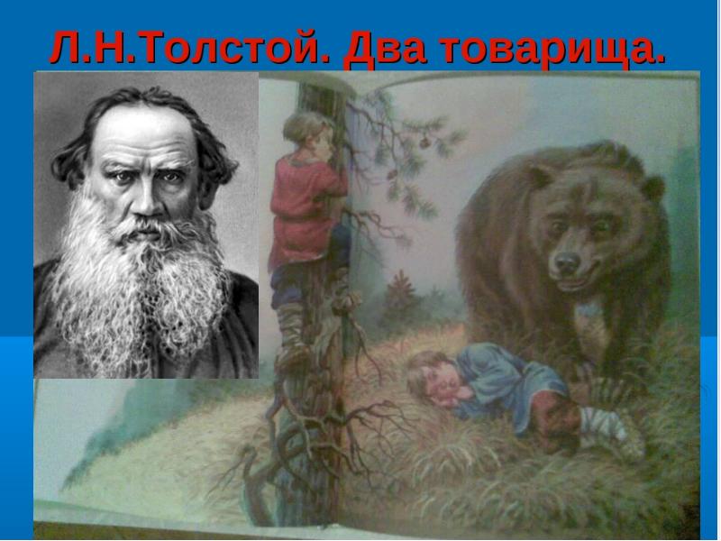 Лев толстой два товарища рисунок