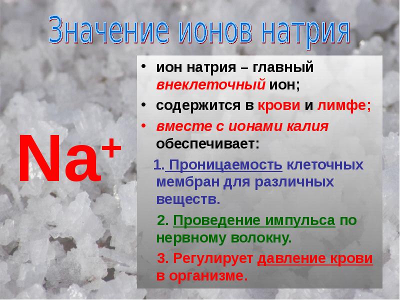 Презентация поваренная соль