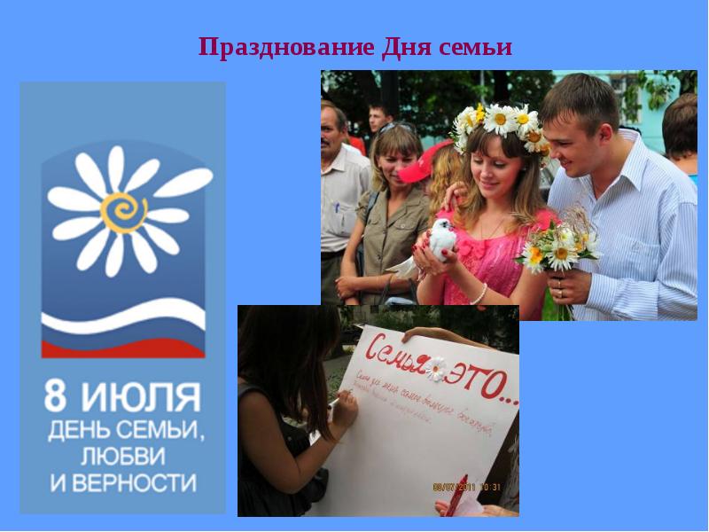 Празднование Дня семьи Празднование Дня семьи