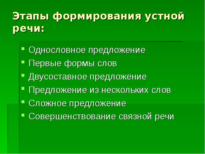 Этапы предложения