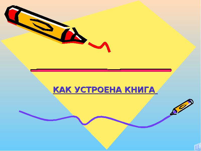 Как устроена книга презентация