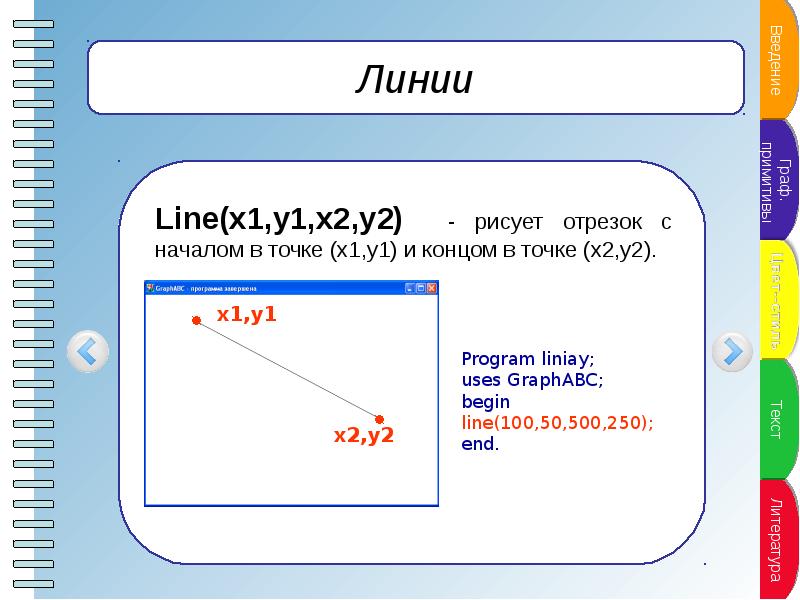 Abc graph. Линия в Паскале. GRAPHABC рисунки. Нарисовать линию в Паскале. Пунктирная линия в Паскале.