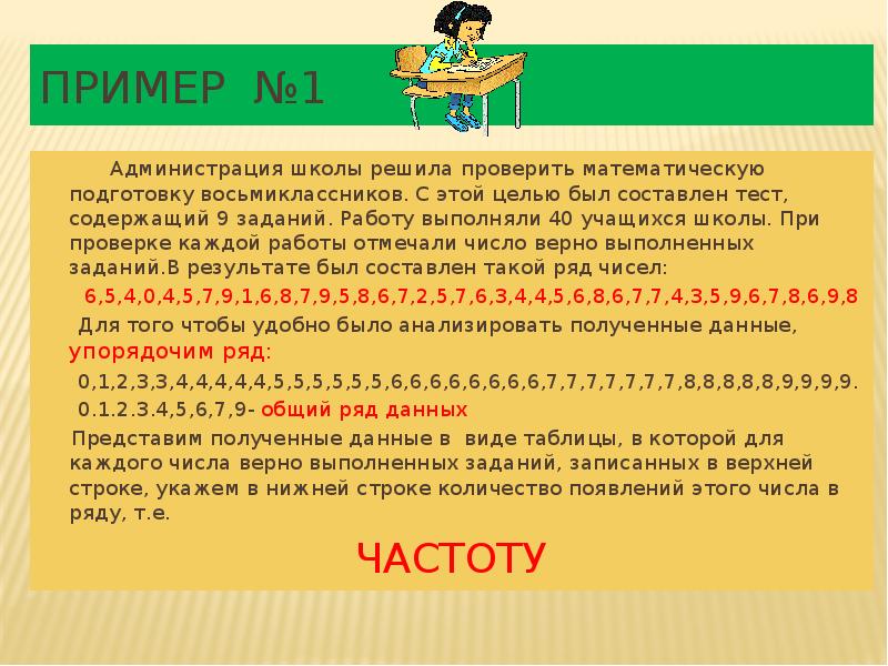 Пример №1
Администрация школы решила Пример №1
Администрация школы решила