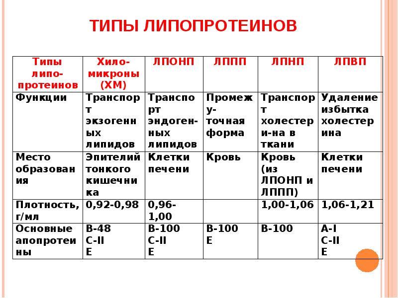 Липиды и липопротеины. Строение и функции липопротеинов. Липопротеины транспортные формы липидов.