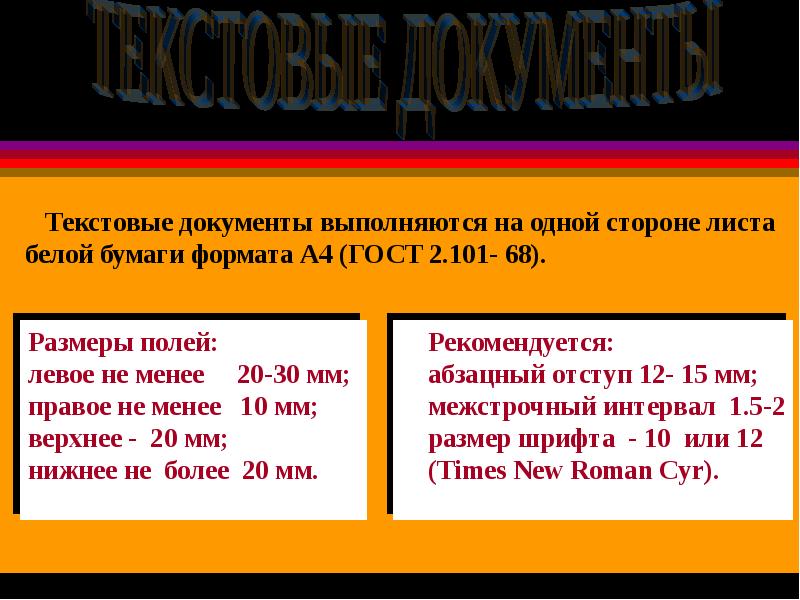 Презентация текстовые документы 10 класс