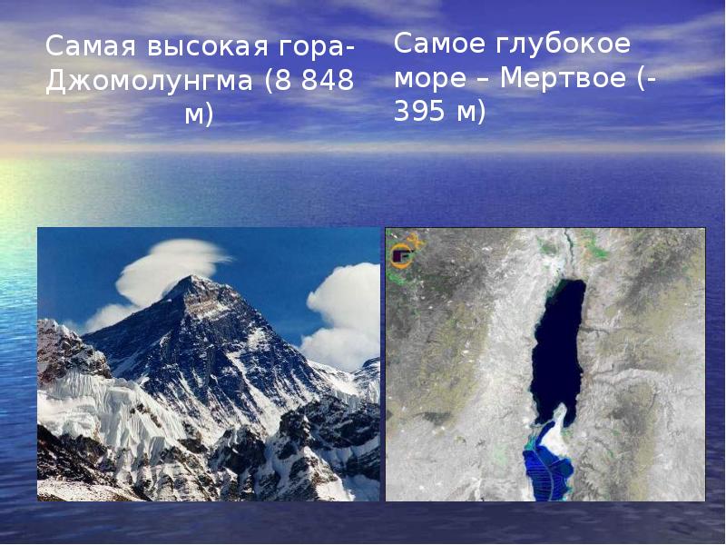 Горы презентация старшая группа