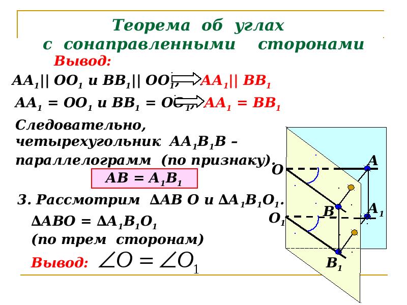 Теоремы углов. Теорема об углах с сонаправленными сторонами с доказательством. Углы между сонаправленными сторонами. Сонаправленные углы 10 класс. Углы с сонаправленными сторонами угол между прямыми теорема.