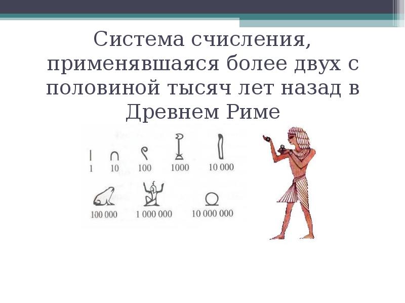 Презентация на тему счисления древнего мира