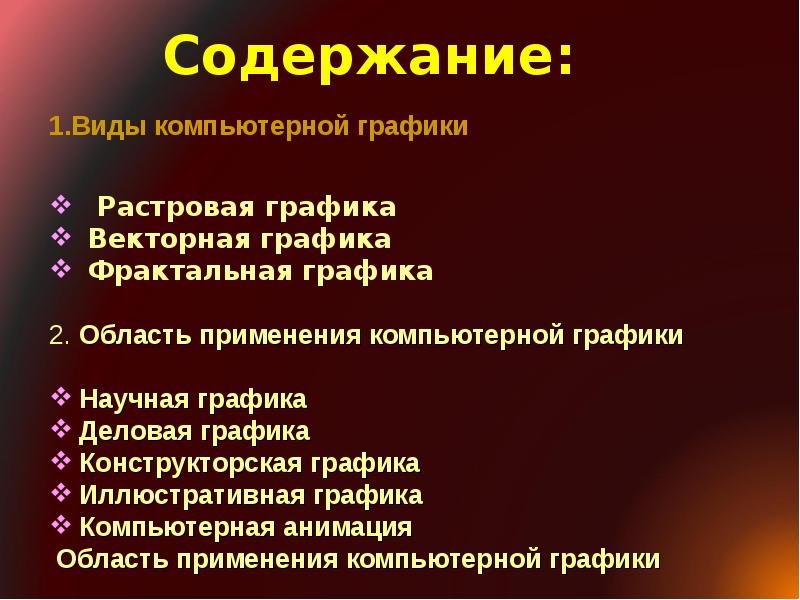 Презентация на тему компьютерная графика 10 класс