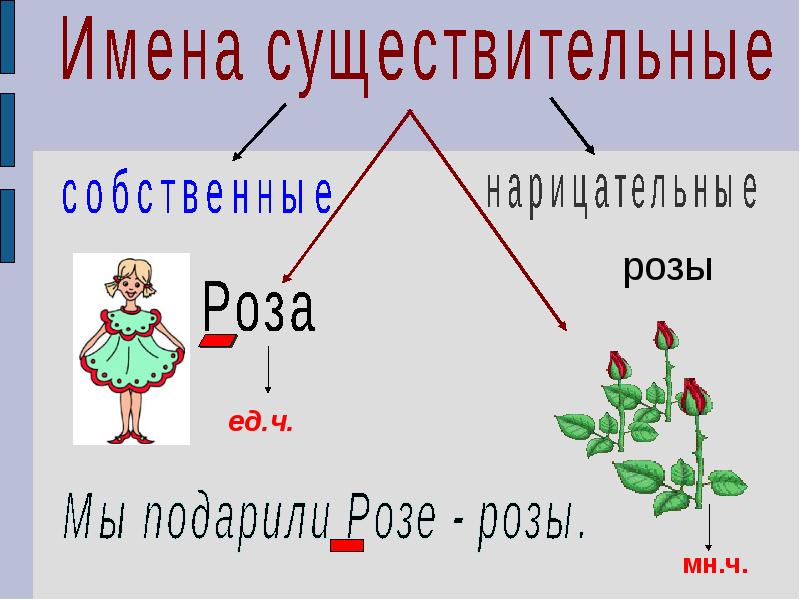 Имя существительное 3 класс презентация