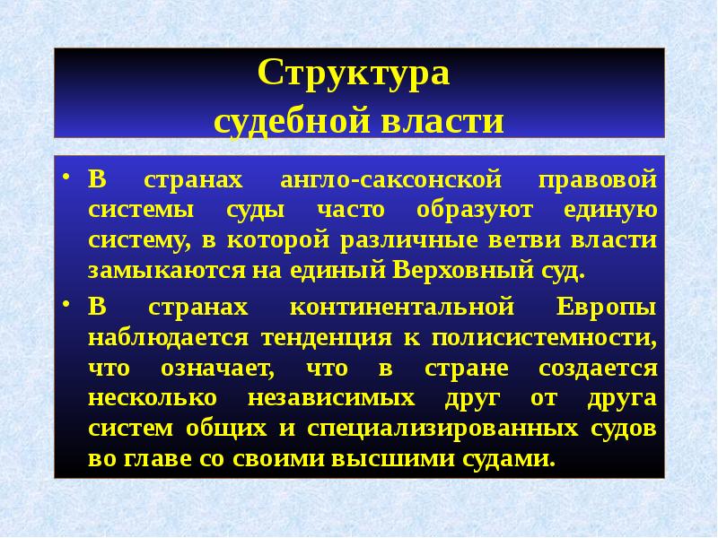 Структура судебной власти презентация