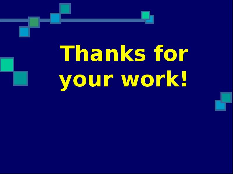 Thanks for your work! Thanks for your work!