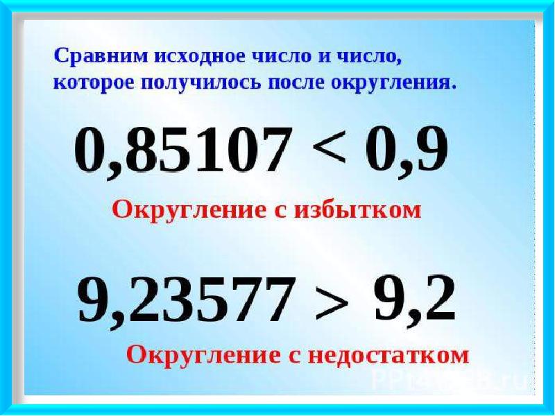 Презентация округление чисел прикидки 5 класс презентация