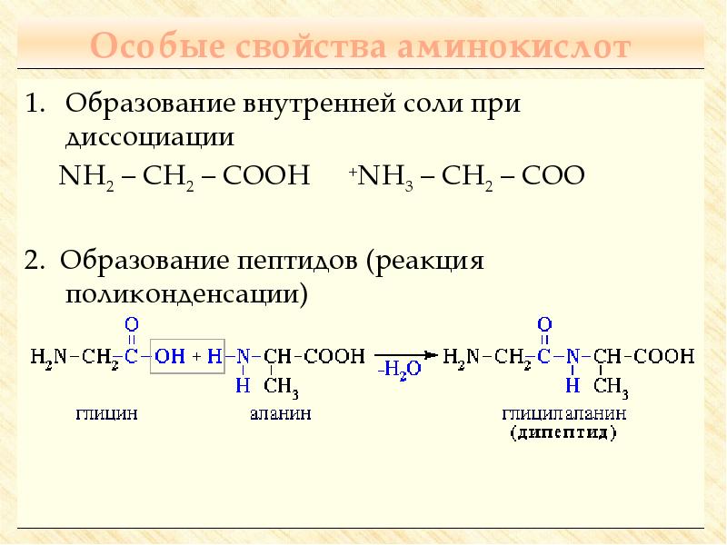 Аминокислоты 10 класс химия презентация габриелян