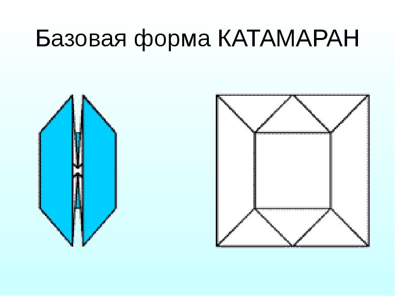 Катамаран схема оригами