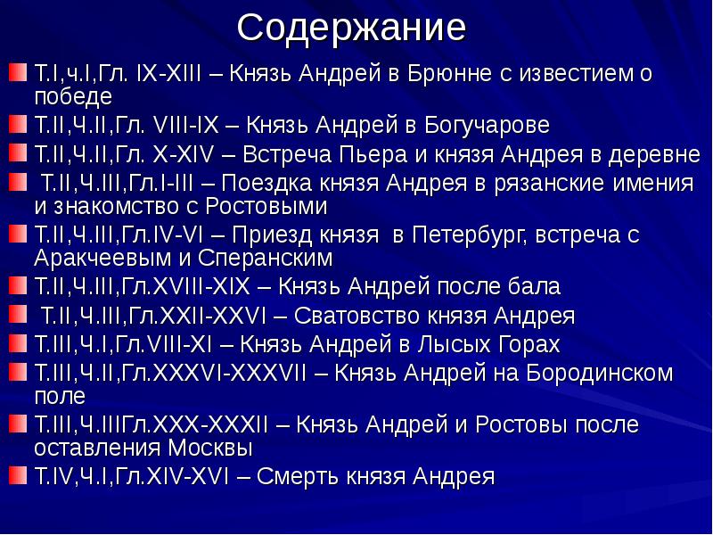 Образ андрея болконского в романе война и мир презентация