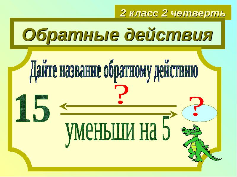 Планета знаний 2 класс 2 четверть. Обратные действия 2 класс. Название обратному действию. Обратное действие. Обратные действия 2 класс презентация.