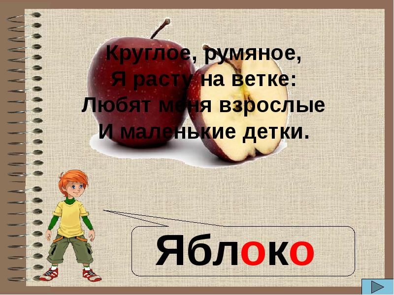 Ветка ты люби меня. Правописание словарных слов. Как пишется словарное слово яблоко.