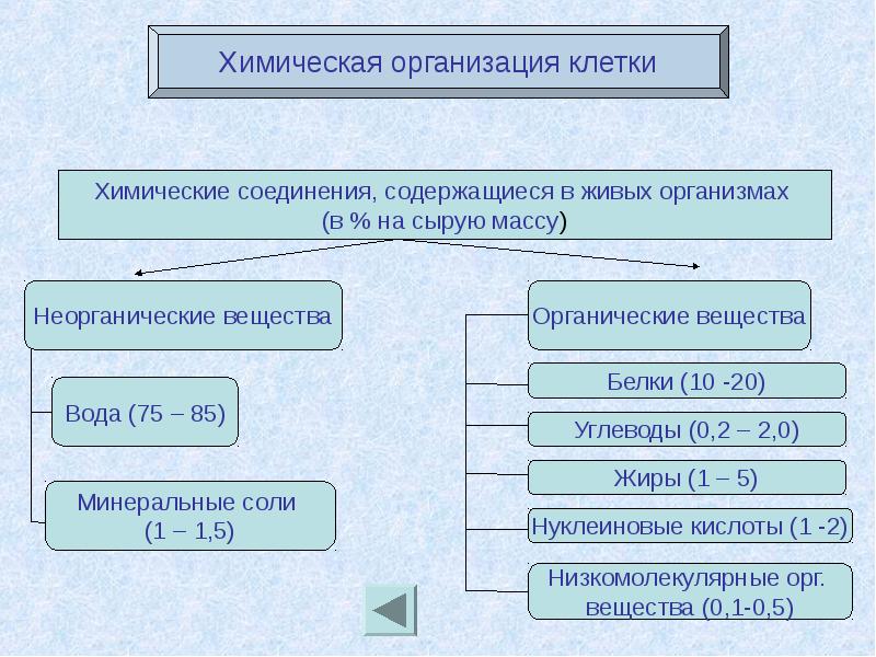 Презентация химическая организация природы 9 класс