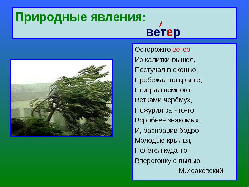 Проект ветер в средней группе