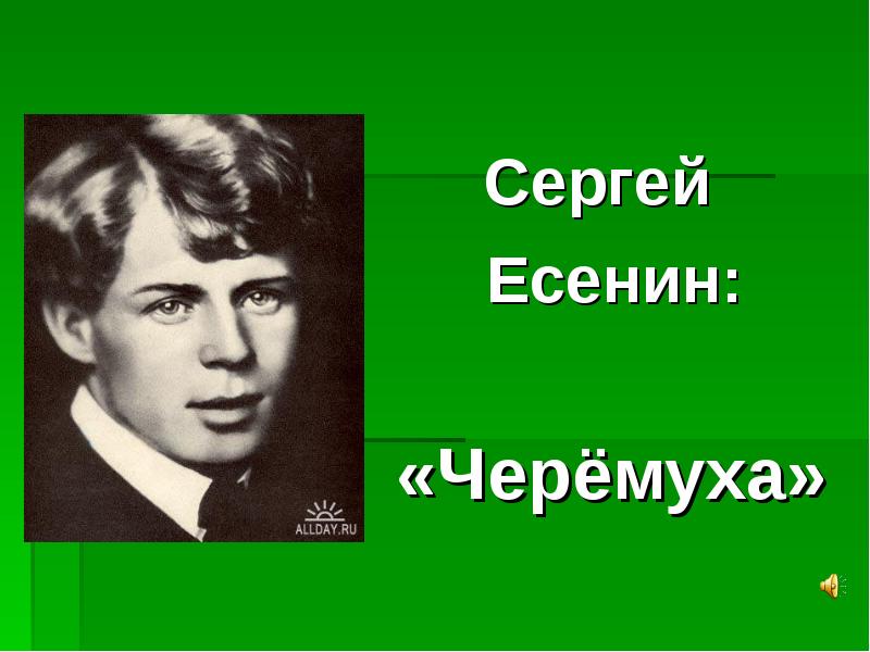 Есенин презентация 3 класс