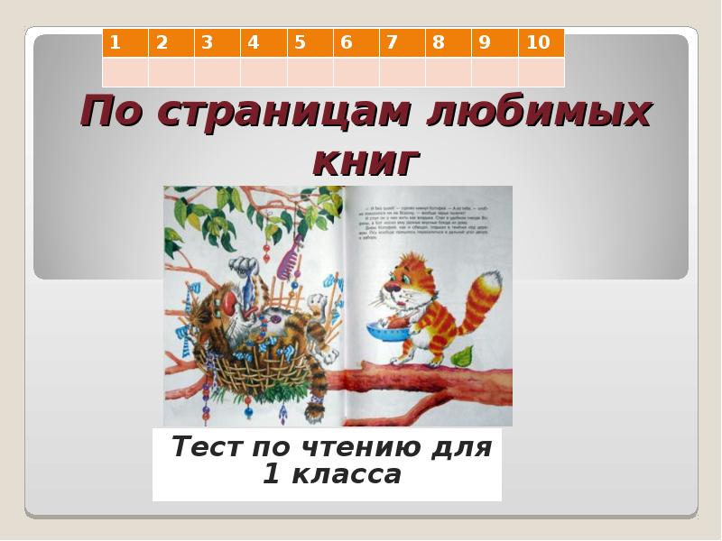 Презентация по страницам любимых книг