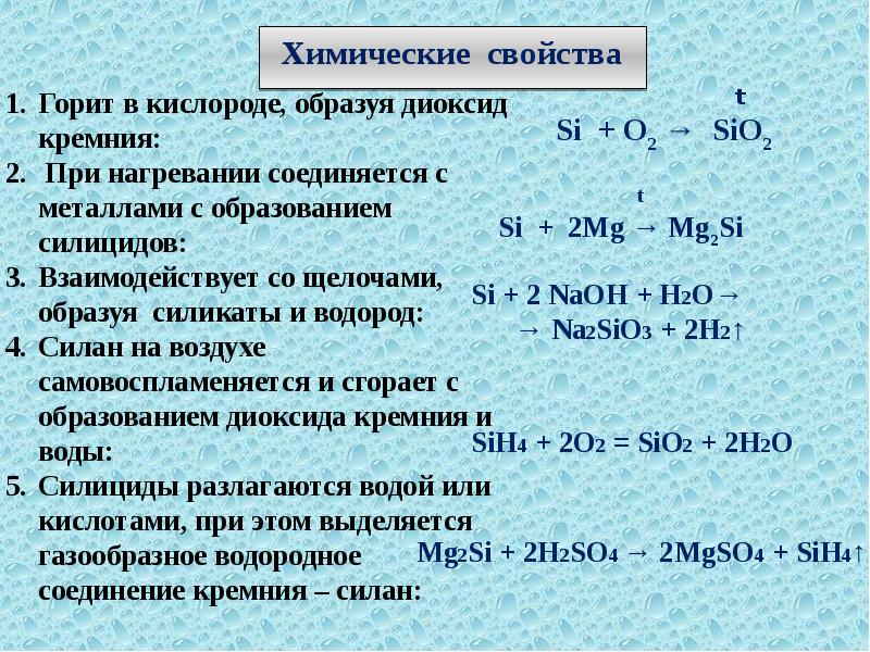 Кремний по плану