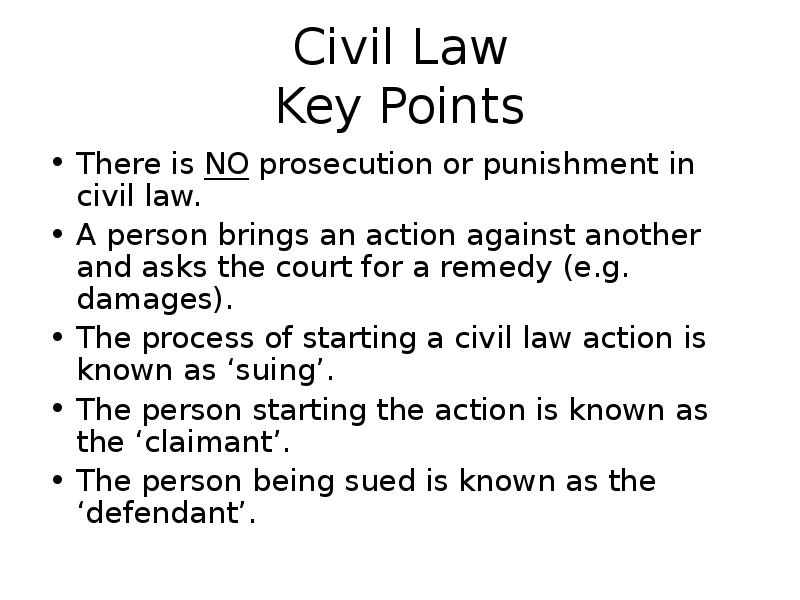 Civil law презентация