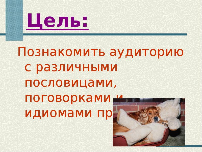 Сравнительный анализ пословиц, поговорок и идиом со словом