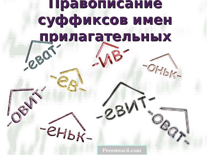 Правописание суффиксов имен прилагательных Правописание суффиксов имен прилагательных
