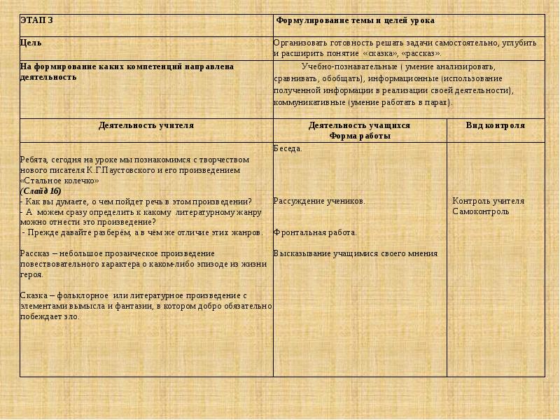 Стальное колечко составить план