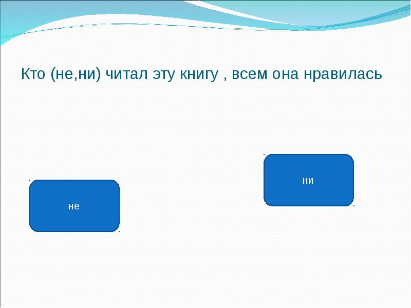 Ни прочитал. Кто ни читал. Кто ни прочитает книгу ..... Кто ни читал предложения. Не читал или ни читал.