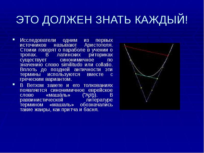 Парабола 7 класс презентация