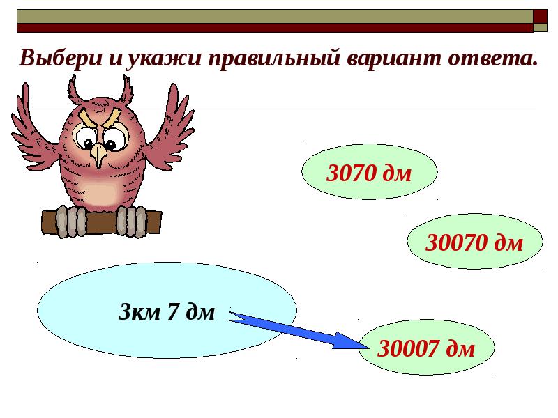 Выбери и укажи правильный вариант ответа.
