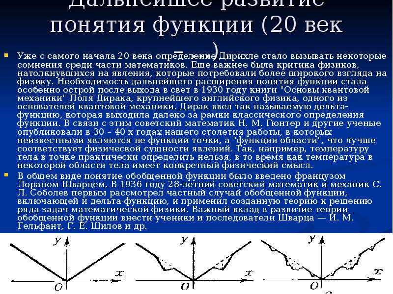 История возникновения понятия функция презентация