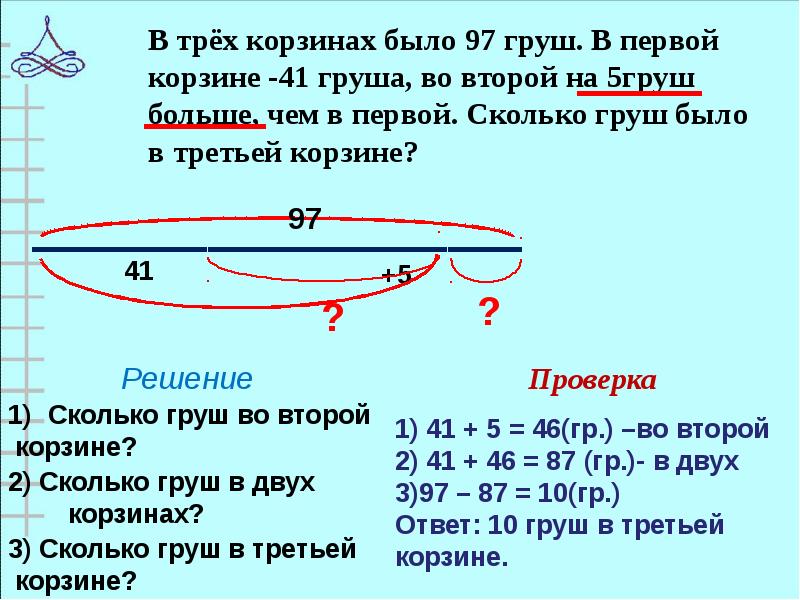 Презентация решение задач 4 класс школа россии